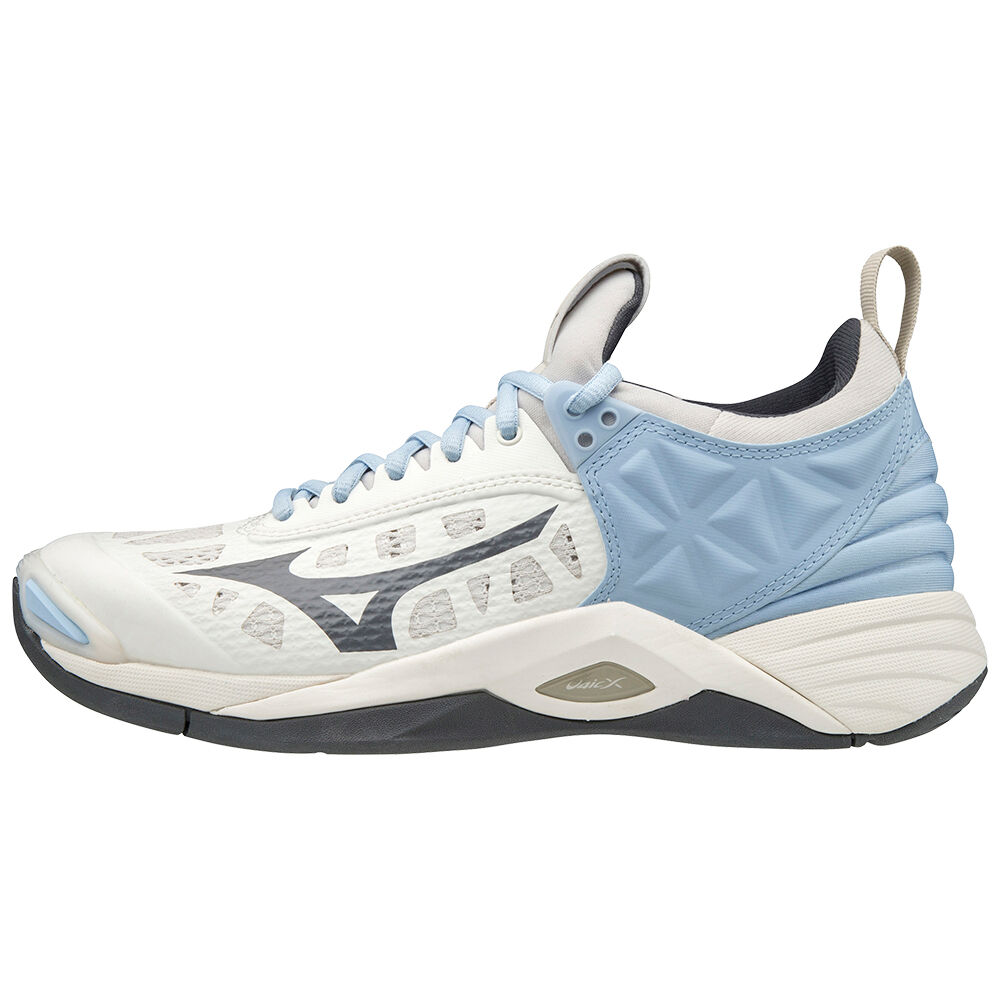 Mizuno Women's Wave Momentum Volleyball Shoes White/Dark Grey (V1GC191218-QHU)